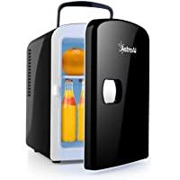 AstroAI Mini Refrigerador- Mini Nevera Portátil para el Skincare 4L 6 Latas de Refrescos- Mini Neveras 220V-12V para…